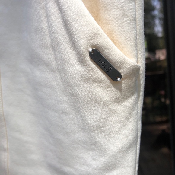 LOLE Easy Jogger Pant- Cream/White- L - Picture 6 of 9